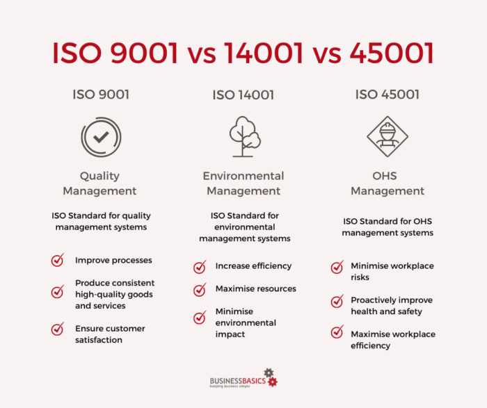 ISO 9001 vs 14001 vs 45001: Do I need them all? - BusinessBasics